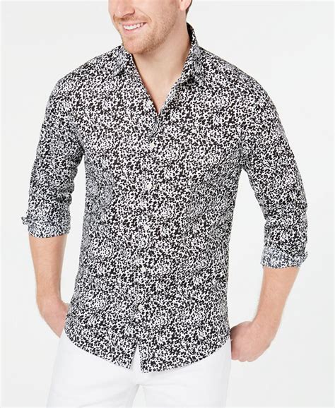 michael kors floral shirt dress|michael kors men's shirts clearance.